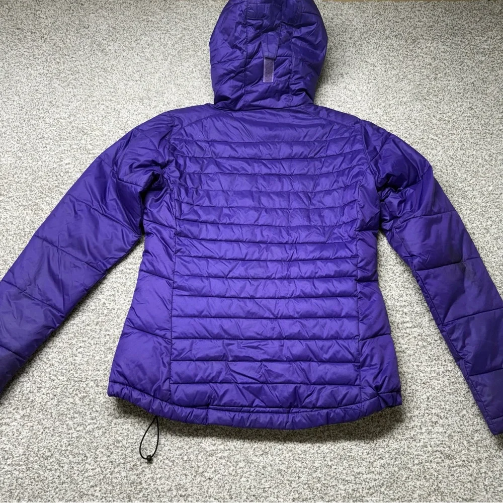 Women’s Columbia Vibrant Purple Powder Pillow Hybrid Hooded Puffer Jacket Size M - Picture 2 of 10